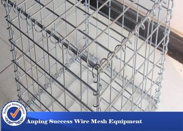 CINA Silver Galvanized Gabion Mesh Cage / Kandang Batu Wire Mesh Easy Install pemasok